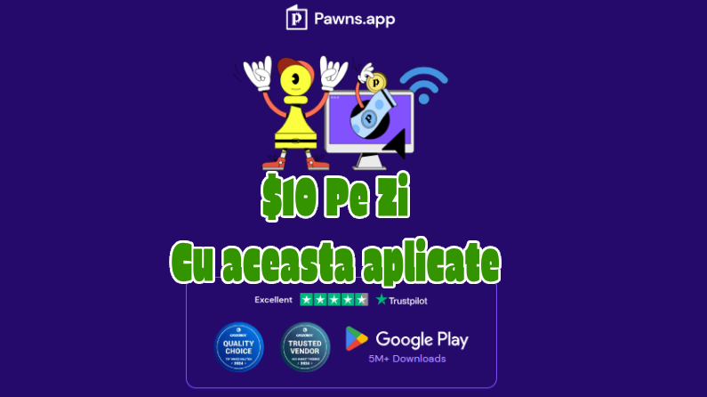 Câștigă Bani Online cu Pawns App | Începe Acum să Obții 10 Dolari/Pe Zi