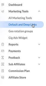 Default and Deep Links