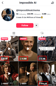 Canal TikTok cu vlog AI din epoca victoriană – interviu istoric generat cu inteligență artificială