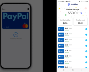 Aplicații cu cashout rapid pe PayPal și gift cards